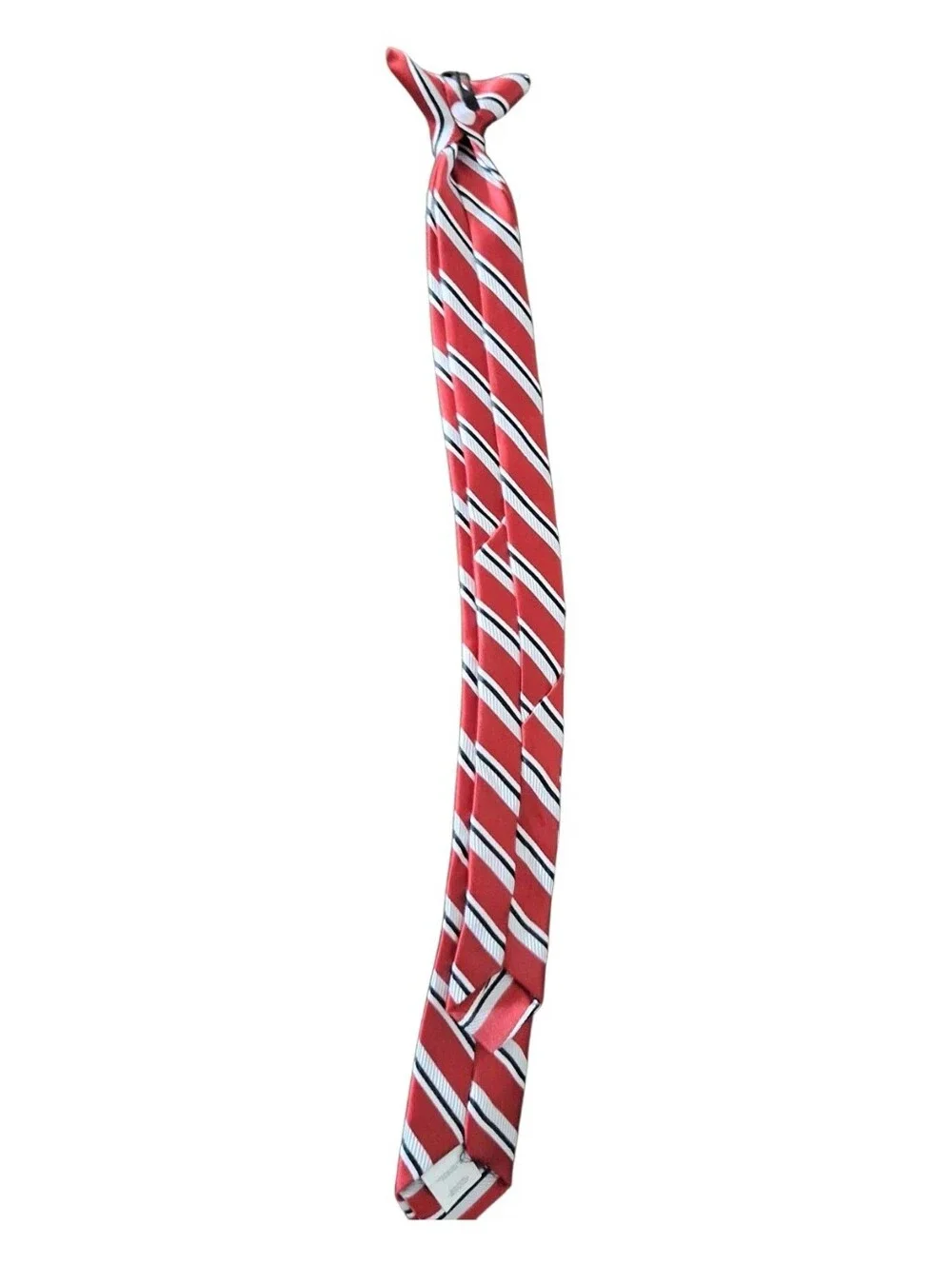 Classic Red Striped Boys Tie - Unbranded